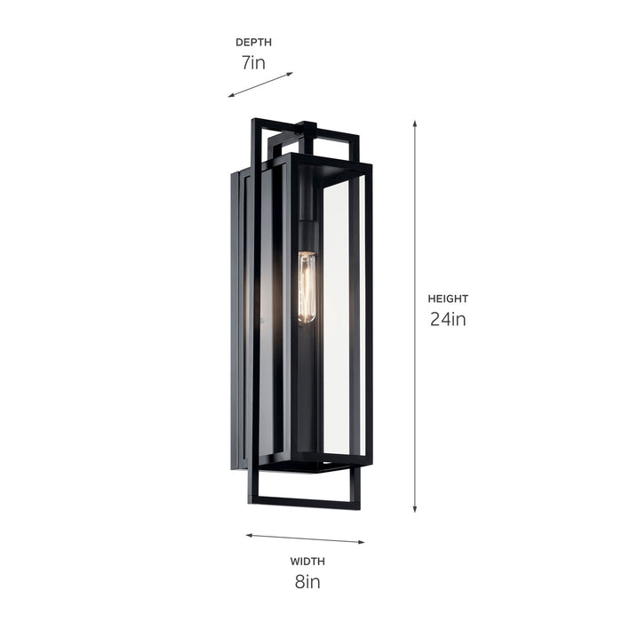 Kichler - 59089BK - One Light Outdoor Wall Mount - Goson - Black