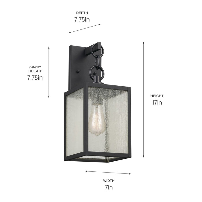 Kichler - 59006BKT - One Light Outdoor Wall Mount - Lahden - Black