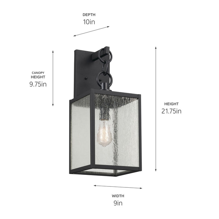 Kichler - 59007BKT - One Light Outdoor Wall Mount - Lahden - Black Textured