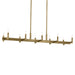 Kichler - 52614NBR - Ten Light Linear Chandelier - Erzo - Natural Brass