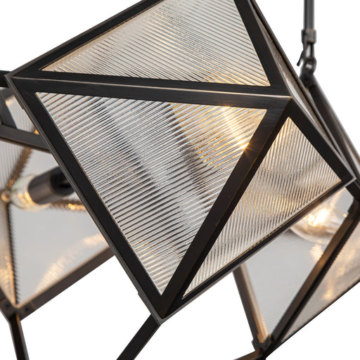 Alora - CH332421UBCR - Four Light Chandelier - Cairo - Ribbed Glass/Urban Bronze