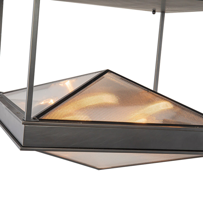 Alora - SF332919UBCR - Four Light Semi Flush Mount - Cairo - Ribbed Glass/Urban Bronze