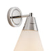 Alora - WV348106PNOP - One Light Wall Sconce - Willard - Polished Nickel/Opal Matte Glass