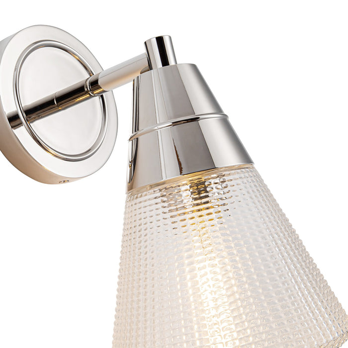 Alora - WV348106PNPG - One Light Wall Sconce - Willard - Polished Nickel/Prismatic Glass