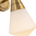 Alora - WV348106VBOP - One Light Wall Sconce - Willard - Vintage Brass/Opal Matte Glass