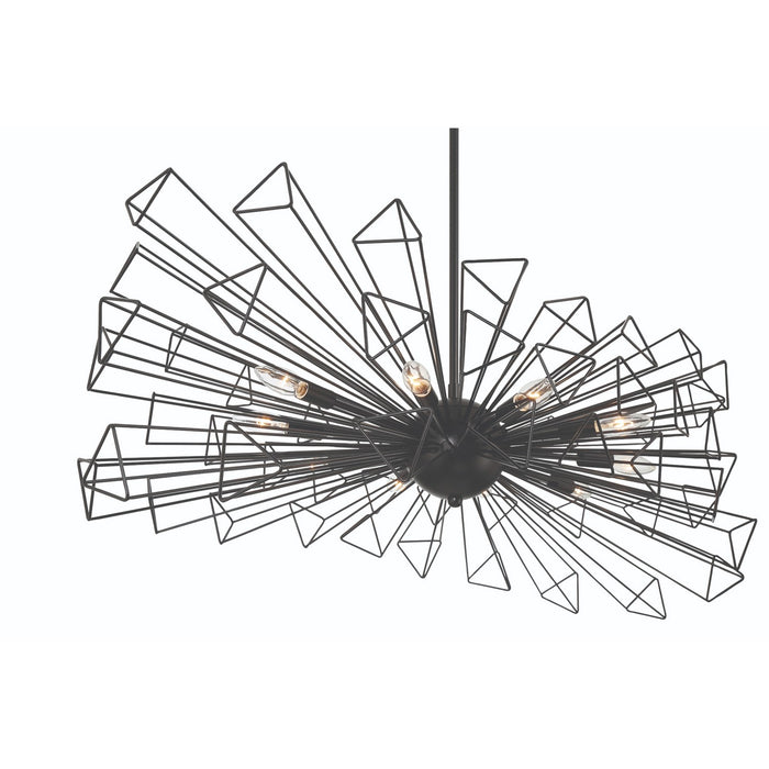 Eurofase - 46761-019 - Ten Light Chandelier - Dendelio - Black