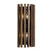 Varaluz - 387W02MBW - Two Light Wall Sconce - Suratto - Matte Black/Medium Walnut