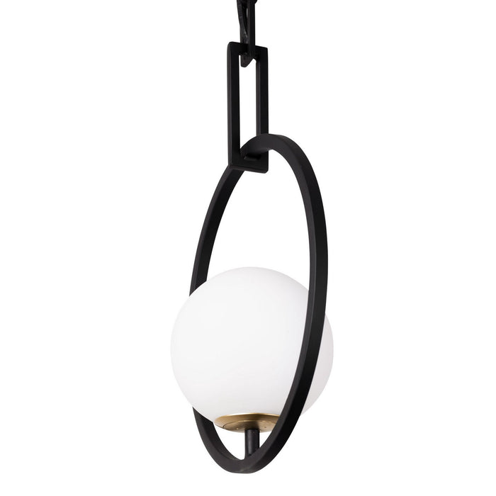 Varaluz - 388P01MBFG - One Light Pendant - Stopwatch - Matte Black/French Gold