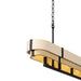 Varaluz - 389N05MBHN - Five Light Linear Pendant - Blonde Moment - Matte Black/Honey/Medium Oak