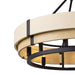 Varaluz - 389P06MBHN - Six Light Pendant - Blonde Moment - Matte Black/Honey/Medium Oak