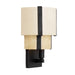 Varaluz - 389W01MBHN - One Light Wall Sconce - Blonde Moment - Matte Black/Honey/Medium Oak