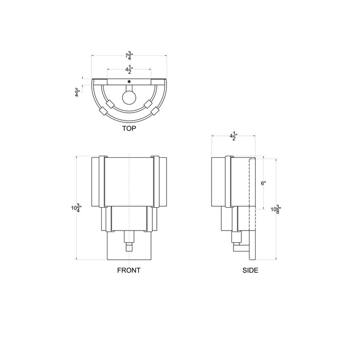 Varaluz - 389W01MBHN - One Light Wall Sconce - Blonde Moment - Matte Black/Honey/Medium Oak