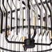 Varaluz - 393S04MBFG - Four Light Semi-Flush Mount - Park Row - Matte Black/French Gold