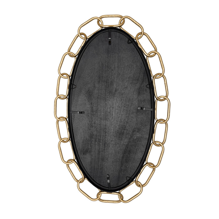 Varaluz - 444MI24MBTG - Mirror - Chains of Love - Matte Black/Textured Gold