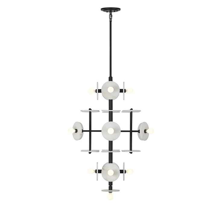 Savoy House - 1-1592-15-50 - 15 Light Chandelier - Amani - Black Cashmere