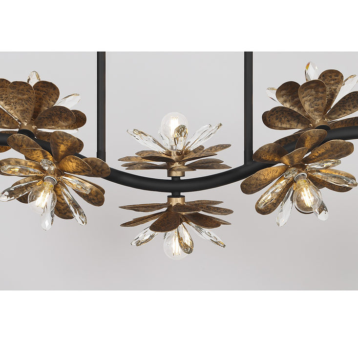 Savoy House - 1-1963-10-18 - Ten Light Linear Chandelier - Giselle - Delphine