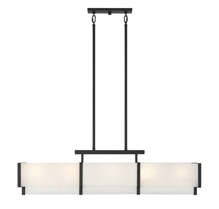 Savoy House - 1-2330-5-50 - Five Light Linear Chandelier - Orleans - Black Cashmere