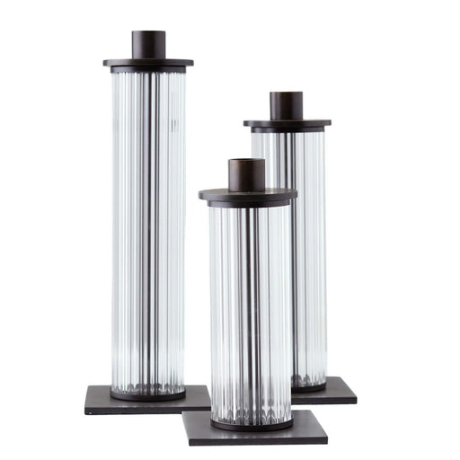 Arteriors - ACC01 - Candleholders, Set of 3 - Wimble - Clear