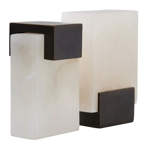 Arteriors - ATC03 - Bookends, Set of 2 - Tolliver - White