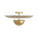 Arteriors - DFI01 - Two Light Flush Mount - Teresa - Antique Brass