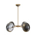 Arteriors - DLC05 - LED Chandelier - Whitney - Smoke Luster