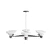 Arteriors - DLI02 - Six Light Chandelier - Thatcher - White Gesso