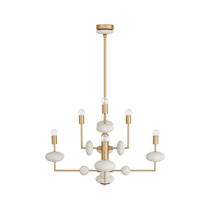 Arteriors - DMC01 - Eight Light Chandelier - Vista - Antique Brass