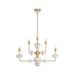 Arteriors - DMC01 - Eight Light Chandelier - Vista - Antique Brass