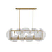 Arteriors - DRI01 - Seven Light Chandelier - Tilley - Antique Brass