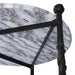 Arteriors - GDFEI03 - End Table - Blackthorn - Galaxy Marble/Blackened Iron