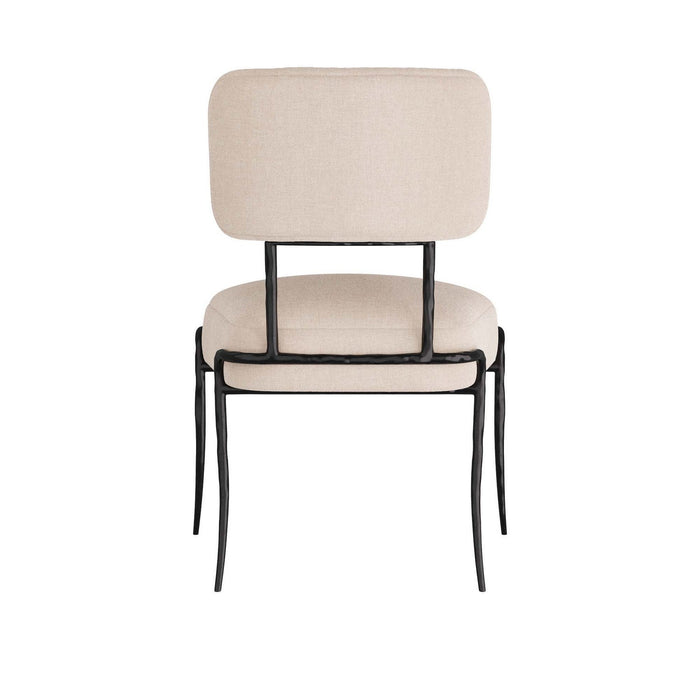 Arteriors - GDFRI01 - Chair - Mosquito - Natural Linen/Blackened Iron