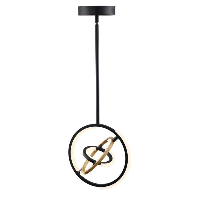 Artcraft - AC6742BB - LED Pendant - Trilogy - Black and Gold