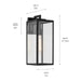 Kichler - 59112BKT - One Light Outdoor Wall Mount - Branner - Textured Black