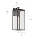 Kichler - 59112OZ - One Light Outdoor Wall Mount - Branner - Olde Bronze