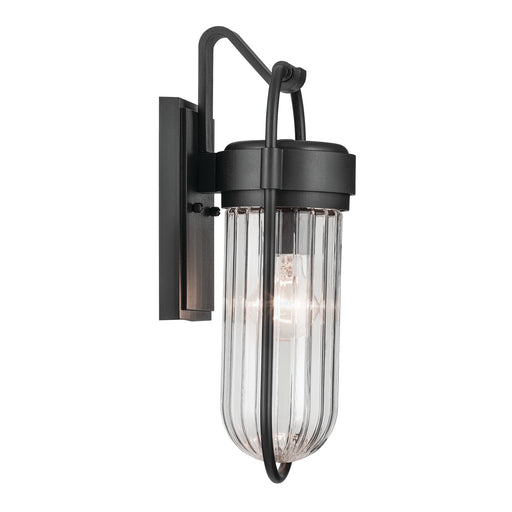 Kichler - 59123BKT - One Light Outdoor Wall Mount - Brix - Textured Black