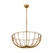 Visual Comfort Modern - SLFM33327PAB - LED Semi Flush Mount - Sanchi - Polished Antique Brass