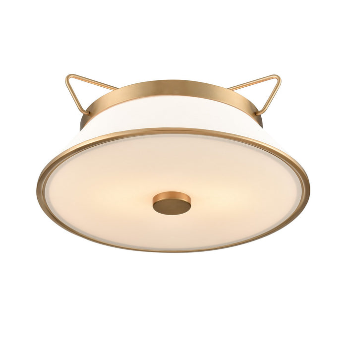 Artcraft - AC11833BB - Two Light Semi Flushmount - Layla - Brushed Brass