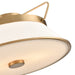 Artcraft - AC11833BB - Two Light Semi Flushmount - Layla - Brushed Brass