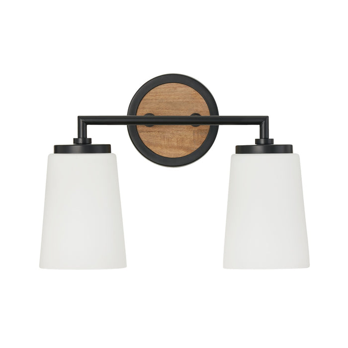 Capital Lighting - 150821WK-546 - Two Light Vanity - Jonah - Light Wood and Matte Black