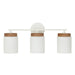 Capital Lighting - 150931LT-547 - Three Light Vanity - Liam - Light Wood and White