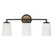 Capital Lighting - 150831WK-546 - Three Light Vanity - Jonah - Light Wood and Matte Black