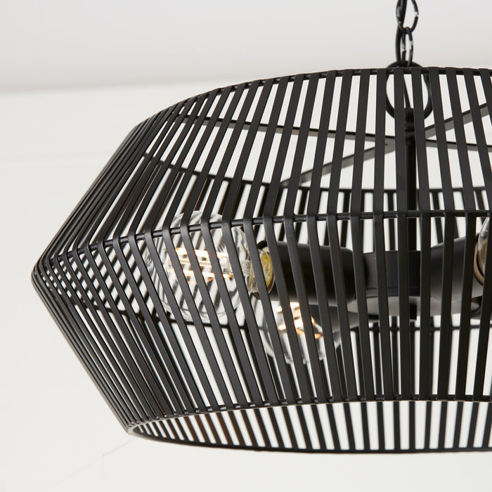 Capital Lighting - 330341MB - Four Light Pendant - Kaiya - Matte Black