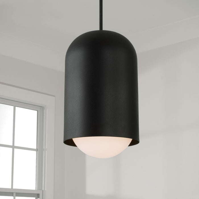 Capital Lighting - 351612BI - One Light Pendant - Dolby - Black Iron