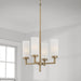 Capital Lighting - 351741AD - Four Light Pendant - Alyssa - Aged Brass