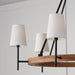 Capital Lighting - 450861WK-709 - Six Light Chandelier - Jonah - Light Wood and Matte Black