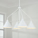 Capital Lighting - 451341WE - Four Light Chandelier - Alden - Matte White