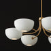 Capital Lighting - 451461AW - Six Light Chandelier - Reece - Aged Brass and White