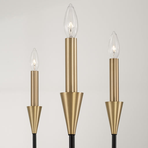 Capital Lighting - 451961AB - Six Light Chandelier - Avant - Aged Brass and Black