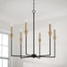 Capital Lighting - 451961AB - Six Light Chandelier - Avant - Aged Brass and Black