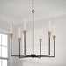 Capital Lighting - 451961AB - Six Light Chandelier - Avant - Aged Brass and Black